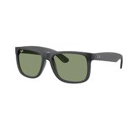 Ray - Ban Uomo Ray - Ban RB4165 JUSTIN 687382 Occhiali da sole Nylon Grigio Verde Squadrata Normale