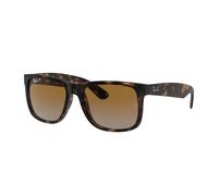 Ray - Ban Uomo Ray - Ban RB4165 JUSTIN 865/T5 Occhiali da sole Iniettato Tartaruga Marrone Squadrata Polarizzata