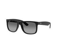 Ray - Ban Uomo Ray - Ban RB4165F JUSTIN 622/T3 Occhiali da sole Nylon Nero Grigio Squadrata Polarizzata Sfumato