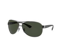 Ray - Ban Uomo RB3386 RB3386 004/71 Occhiali da sole Metallo Grigio Verde Pilot Normale