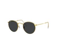 Ray - Ban Uomo RB3447 ROUND METAL 919648 Occhiali da sole Metallo Oro Nero Rotonda Polarizzata