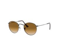 Ray - Ban Uomo RB3447N ROUND METAL 004/51 Occhiali da sole Metallo Grigio Rotonda Normale Sfumato
