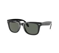 Ray - Ban Uomo RB4105 FOLDING WAYFARER 601/58 Occhiali da sole Iniettato Nero G15 Squadrata Polarizzata