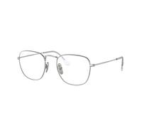 Ray - Ban Uomo RX8157V FRANK 1224 Montature da vista Titanio Argento Trasparente Squadrata Normale