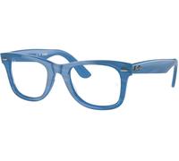 Ray-Ban Montature per occhiali da vista unisex Rx2210v, Lenti fotocromatiche a righe blu/demo, 50 mm