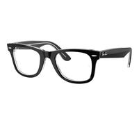 Ray - Ban Unisex Ray - Ban RX4340V WAYFARER EASE 2034 Montature da vista Acetato Nero Trasparente Squadrata Normale