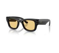 Ray - Ban Unisex Ray - Ban A$AP Rocky RB4940 WAYFARER PUFFER 601/85 Occhiali da sole Nylon Nero Giallo Squadrata Normale