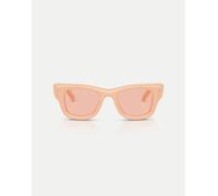 Ray-Ban - Wayfarer Puffer - Occhiali da sole color carne tinta unita con lenti rosa-Neutro M