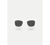 Ray-Ban - Wayfarer Puffer - Occhiali da sole squadrati bianchi con lenti nere-Bianco M