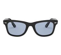 Ray-ban Wayfarer Rb 2140f Occhiali Da Sole Unisex Nero Squadrato Blu 52mm