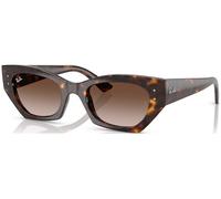 Ray - Ban Unisex RB4430 ZENA 135913 Occhiali da sole Iniettato Tartaruga Marrone Geometrica Normale Sfumato