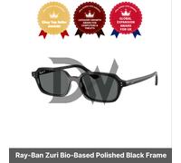 Ray-Ban Zuri Bio-Based montatura nero lucido grigio scuro RB4455-667781 / 52