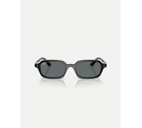 Ray-Ban - Zuri - Occhiali da sole rettangolari neri con lenti grigie polarizzate-Nero L