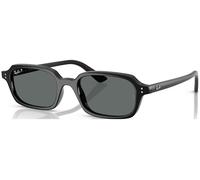 Ray - Ban Unisex RB4455 ZURI 667781 Occhiali da sole Iniettato Nero Grigio Pillow Polarizzata