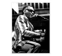 Ray Charles Poster 30 x 40 cm Nero Quadri Decorazione per pareti