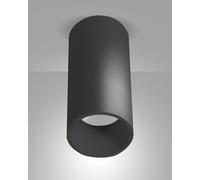 RAY PLAFONIERA NERA CILINDRICA A LED 15W 3000K 1440LM