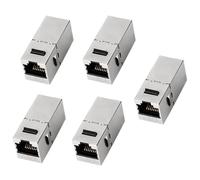 RAYAKT 5 moduli schermati Keystone Cat7, 7° categoria, resistente alle interferenze, resistente al calore, con chiusura a scatto, modulo di rete Ethernet