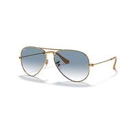RayBan 3025 Aviator 001/3F Ø55 Montatura Metallo lenti oro Specchio blu Unisex Full R, 001/3f, 55 mm