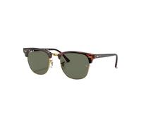 Rayban - Occhiali da sole lifestyle - Clubmaster Polished Tortoise On Gold G-15 Green - Marrone