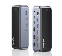 RayCue Docking station USB C triplo monitor, 15 in 1 MacBook Pro Docking Station per M1/M2, Mac, Windows, Laptop Docking Station Dual Monitor