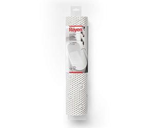 Rayen Bagno | Tappeto Doccia/Vasca | Morbido e Imbottito | Base Antiscivolo | con Ventose ad Alta Resistenza Bianco Misure: 45 x 91 cm