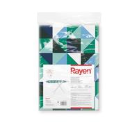 Rayen Fodera per ASSE da Stiro a Clip, 130 x 47 cm, a Quadri Multicolore, Poliuretano Poliestere, Cotone, 130x47 cm