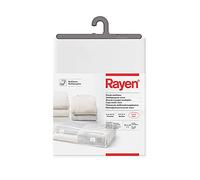 Rayen 2034.11 Scatola d'immagazzinaggio Coperte per Letto. Sacco in PVA per la Biancheria con Lampo, reticola traspirabile, Pieghevole e Resistente, Traslucido, 45 x 103 x 16 cm