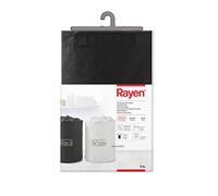 Rayen Set di 2 Ceste per Bucato, 70L, Canvas Resistente e Impermeabile, 55 x Ø 40 cm, Bianche e Nere, Facili da Trasportare