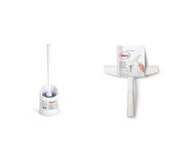 Rayen | Set Portascopino Basic + Pulisci-Vetri | Bagno e Vetri | Grigio/Trasparente