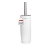 Rayen Spazzolino WC con Coperchio | Pulizia efficiente | Ultra Morbido | 37x9,2cm, Bianco, 37 x 9.2 cm