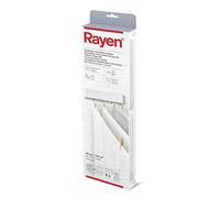 Rayen | Stendibiancheria allungabile | 4 stringhe indipendenti | Raccolta automatica delle corde | Stendibiancheria da interno ed esterno | 1 unità | 38,5 x 11,5 x 3,5 cm | Area di posa 20 m