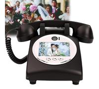 RayGenius Libro degli Ospiti Audio e Video, messaggi Video Personalizzati per Matrimoni Via Telefono, registra e conserva Le tue Occasioni Speciali,Black