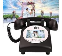 RayGenius Libro degli Ospiti Audio per Telefono per Matrimoni Libro degli Ospiti Audio Registra messaggi Audio Personalizzati Libro degli Ospiti in Stile retrò Classico,Black