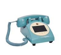 RayGenius Libro degli Ospiti Video 1080p per Matrimonio, Telefono, Scheda SD da 32 g, Libro degli Ospiti Video Audio Personalizzato con Registrazione dell'obiettivo, Ornamento di Telefono Antico,Blue