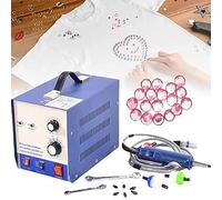 RayGenius Perla ultrasuoni impostazione Macchina, 80pcs / min Hotfix Strass applicatore, Non c'è Bisogno di Colla Fai da Te Perline Strass Stampa Fissaggio Macchina