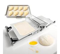RayGenius Sfogliatrice Pieghevole Commerciale, Sfogliatrice Manuale per Pasta, Macchina per Stendere La Pasta da Banco in Acciaio Inossidabile, Laminatrice Pieghevole per Pasta 300Model