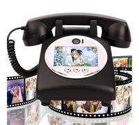 RayGenius Video e Audio Libro degli Ospiti Libro degli Ospiti telefonico per Matrimonio Creativo Facile da Usare e Divertente Fidanzamenti Anniversari Baby Shower Laurea,Black