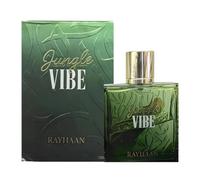Rayhaan Jungle Vibe Eau de Parfum, Bottiglia Verde, 100 ml