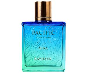 RAYHAAN Pacific Aura - Agrumi, Aromatici, Menta, Ambra, Fresco - Eau de Parfum Spray per Uomo, 100 ml / 3,4 Once