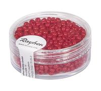RAYHER 1405618 Rocailles, 2,6 mm Ã ¸, Opaco, Dose 17 G, Rosso