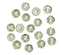 Rayher 14201835 - Perline in Vetro Smerigliato, Diametro 6 mm, Iridescente, Confezione da 50 Pezzi,