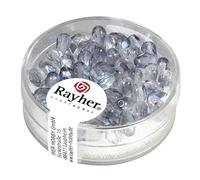 Rayher 14203308 - Perla in Vetro, Colore: Verde Oliva Grigio Blu