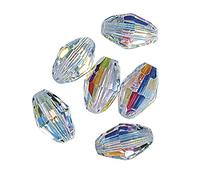 Rayher 14276120 - Oliva, Cristallo Swarovski, 7,5 x 5 mm, Barattolo da 8 Pezzi, Pietra lunare