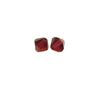 RAYHER 14280284 filo perline di cristallo Swarovski-, diametro 4 mm confezione da 25 pezzi, Kardinalrot