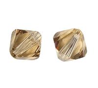 RAYHER 14280805 per Taglio con Cristalli Swarovski Perline, 4 mm di Diametro, Scatola 25 Pezzi, Topazio