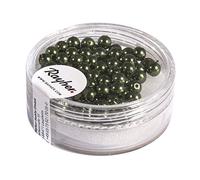 Rayher 14400429 - Perle di Vetro Renaissance, 4 mm, Confezione da 85 Pezzi