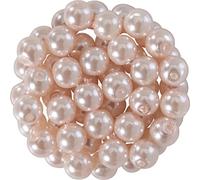 Rayher 14401270 Perle Cerate Vetro rinascimentali, 6mm ø, Rosa Cipria, scatolina 45pz