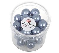 Rayher 14403374 Renaissance - Perline di cera in vetro, diametro 10 mm, confezione da 35 pezzi, a
