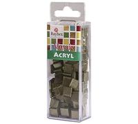 RAYHER 14543423 Mosaico Acrilico 1 x 1 cm Metallizzato, SB per Scatola, Circa 205 PCS, 50 g, Verde Orientale