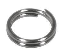 Rayher 2216921 Anello in Acciaio Inox, Diametro 8 mm, Confezione da 20 Pezzi, Colore: Platino